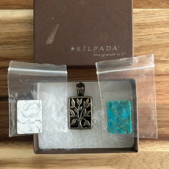 Silpada Pendant with Interchangeable Stones S1957 - Picture 1 of 1